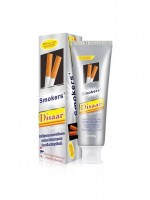 Отбеливающая зубная паста для курящих Disaar Smokers Toothpaste 100 ml: Цвет: https://www.kosmetichca.ru/product/otbelivayushchaya-zubnaya-pasta-dlya-kuryashchikh-disaar-smokers-toothpaste-100-ml/
Зубная паста удаляет такие последствия курения как: Налет: профессионально разлагает и удаляет остатки смолы и никотина. Запах: прохладный мятный аромат, специально разработанные для курильщиков, чтобы быстро уменьшить запах дыма и сделать дыхание свежим и естественным. Устраняет воспаление полости рта, кровоточивость десен и другие распространенные стоматологические заболевания Зубная паста изготовлена из тайских ингредиентов. Способ применения Рекомендуется использовать после каждого приема пищи, не менее двух раз в день. Для устранения налета курильщика и профилактики зубных камней. Состав Calcium Carbonate, Sorbitol,Water,PEG-8, Sodium Lauryl Sulfate, Alumina, Silica, Flavor, Sodium monofluorophosphate, xanthan gum, sodium benzoate, carrageenan, sodium silicate, sodium Sacharin, Methylparaben, Butylparaben.