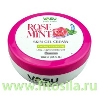 Крем гель для кожи Роза и Мята (Vasu Rose & Mint Skin Cream) 120 мл Trichup: Цвет: https://fitosila.ru/product/krem-dla-kozi-roza-i-mata-vasu-rose-mint-skin-cream-140-ml-trichup
Гель-крем для кожи с розой и мятой Vasu Naturals — это уникальная ультралегкая, нелипкая формула геля-крема со свежими лепестками розы и мятой, которая мгновенно увлажняет и охлаждает, оставляя после себя мягкую и свежую кожу, приятную на ощупь.