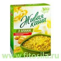 Живая каша "3 злака" 100% пророщенное зерно, 300 г, ТМ "Vita": Цвет: https://fitosila.ru/product/zivaa-kasa-vita-100-3-zlaka-prorosennoe-zerno-300gr
Живая каша "Vita" 3 злака, создана из цельного пророщенного зерна. 
Не требует варки.
Не содержит ГМО.