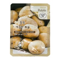 3W Clinic Тканевая маска для лица с экстрактом картофеля / Fresh Potato Mask Sheet, 23 мл: Цвет: https://kristaller.pro/catalog/product/tkanevaya_maska_dlya_litsa_s_ekstraktom_kartofelya_fresh_potato_mask_sheet_23_ml/
Бренд: 3W Clinic
Бренд-код: 4569
Страна бренда: Южная Корея
Страна изготовитель: Южная Корея
Объем: 23 мл
Кол-во в упаковке: 1 шт.
Штрих-код: 8809317284569
Тканевая маска для лица с экстрактом молока из 100% хлопка, обработана специальной уникальной пропиткой из экстракта картофеля. Маска насыщена витаминами, минералами и жирными кислотами для увлажнения кожи. Обладает противовоспалительным эффектом и успокаивает поврежденную кожу. Делает кожу мягкой, гладкой, чистой и сияющей. Маска восстанавливает гладкость, упругость, обладает анти-возрастным действием, кроме омолаживающего эффекта, способна снизить видимость веснушек и пигментных пятен. Аллантоин смягчает верхний роговой слой эпидермиса, устраняет ороговевшие клетки, выводит токсины, освобождает поры, ускоряет заживление ссадин, царапин и других повреждений. Гиалуроновая кислота - активный полисахарид предотвращает испарение влаги, нормализует уровень увлажнённости, оберегает ткани от пересыхания, шелушения и преждевременного старения. Экстракт картофеля эффективно успокаивает и питает огрубевшую кожу, активно увлажняет, очищает, прекрасно устраняет следы усталости, отёчность. Способ применения: Нанесите на очищенную кожу лица, оставьте на 20-30 минут. Затем снимите маску. После процедуры не нужно умываться, остатки эссенции мягко  Состав: Вода, бутиленгликоль, глицерин, алкоголь, гиалуронат натрия, бетаин PEG-60, гидрированное касторовое масло феноксиэтанол, аргинин, карбомер метилпарабен, аллантоин, экстракт картофеля, динатрий, ароматизатор. вбейте в кожу легкими похлопывающими движениями подушечек пальцев и дайте средству впитаться.