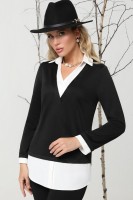 Блузка офисная два в одном: Цвет: https://dstrend.ru/store/bluzki/bluzka_ofisnaya_dva_v_odnom/
ЦВЕТ: Чёрный
СОСТАВ: 65% полиэстер, 30% вискоза, 5% эластан
Сезон: Круглогодичный
Тип ткани: Трикотаж
Комплектация: Блузка
Вид застёжки: Без застежки
Вырез горловины: V-образный
Длина изделия по спинке: 68
Уход за вещами: Бережная стирка при 30 градусах
Фактура материала: Трикотажный
Пропорции: 88 - 64 - 94 см
Рост: 172 см
Размер: 44
Опт без скидки: 1540
Тип рукава: Длинные
Обмеры изделия
Длина:
44 размер - 68 см
46 размер - 68 см
48 размер - 69 см
50 размер - 69 см
52 размер - 70 см
54 размер - 70 см
Уход
Бережная стирка при 30 градусах
Дополнение
Цвет изделия на фотографии может отличаться от фактического товара, что связано с искажением цветопередачи монитором, настройками фотоаппаратуры и прочими факторами