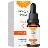 Сыворотка для лица с витамином С BIOAQUA Сahnsai Vitamin C 30 ml.: Цвет: https://www.kosmetichca.ru/product/syvorotka-dlya-litsa-s-vitaminom-s-bioaqua-sahnsai-vitamin-c-30-ml/
BIOAQUA Сahnsai Vitamin C Essence сыворотка для лица с витамином С, 30 мл Витамин С является мощным антиоксидантом, который нейтрализует свободные радикалы и разглаживает морщины, отбеливает кожу, при регулярном применении 2 раза в день устраняет пигментацию, веснушки. Благодаря содержанию гиалуроновой кислоты ускоряет выработку коллагена и повышает эластичность эпидермального слоя. Действие сыворотки с витамином С: Подпитывает кожный покров витаминами; Приостанавливает старение кожи; Усиливает гидролипидную защиту; Делает кожу однотонной, хорошо смягчает и выравнивает; Отбеливает, препятствует появлению пигмента. Способ применения Сыворотку для лица нужно наносить по массажным линиям. Распределить небольшое количество средства кончиками пальцев по лицу и шее. Можно сделать легкий массаж.