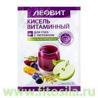 Кисель "Витаминный для глаз с лютеином", 18 г, пакет: Цвет: https://fitosila.ru/product/kisel-vitaminnyj-dla-glaz-s-luteinom-18-g-paket
Используется как элемент диетотерапии при повышенных нагрузках на зрительный аппарат.