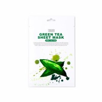 Тканевая маска для лица Tenzero Green Tea Sheet Mask: Цвет: https://www.kosmetichca.ru/product/tkanevaya-maska-dlya-litsa-tenzero-green-tea-sheet-mask/
Tenzero Green Tea Sheet Mask - это увлажняющая листовая маска с экстрактом зелёного чая. Она освежает, тонизирует и оздоравливает кожу, делает её ухоженной, красивой, здоровой и сияющей. Экстракт зелёного чая. Зелёный чай создаёт оптимальную микрофлору на поверхности эпидермиса, отражает атаку свободных радикалов кислорода, замедляет окислительный процесс в клетках и защищает дерму от раннего увядания. Способ применения: Нанесите тканевую маску на очищенную кожу лица и оставьте на 20-30 минут, затем снимите, и дайте впитаться остаткам эссенции.