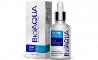 Сыворотка Bioaqua Pure Skin Acne Brightening & Best Solution: Цвет: https://www.kosmetichca.ru/product/syvorotka-bioaqua-pure-skin-acne-brightening--best-solution/
Сыворотка от акне Pure Skin — незаменимое средство для проблемной кожи, склонной к появлению акне, жирного и комбинированного типа. Прекрасно борется с акне и прочими воспалительными процессами, возникающими вследствие нарушения работы сальных желез. Нормализует выработку секрета, имеет выраженное антибактериальное воздействие, смягчает кожу, увлажняет и делает ее совершенно здоровой, свободной от любых воспалений и их последствий, таких как угревая сыпь, черные точки и комедоны. Регулярное применение сыворотки вернет вашему лицу свежесть, здоровье и ухоженный вид. Преимущества сыворотки от акне Pure Skin BioAqua: Подходит для постоянного применения . Вещества, входящие в состав сыворотки, не вызывают привыкания. Поэтому сыворотка – просто находка для обладательниц кожи, склонной к появлению акне. Антисептический эффект. Сыворотка Pure Skin, оказывает хорошее антисептическое действие, дезактивируя бактерии и инфекции, приобретенные кожей вследствие воспалительных процессов. Направленное действие . Сыворотка целенаправленно воздействует на причину проблемы, а именно способствует нормализации выделения секрета из кожных желез. Поры не забиваются кожным салом и ороговевшими частичками кожи, грязью, что не способствует размножению патогенных бактерий и воспалительных процессов, ведущих к появлению акне. В борьбе с акне, помимо организации режима дня, диеты, обязательных гигиенических процедур, следует регулярно использовать сыворотку от акне Pure Skin BioAqua. В состав сыворотки входит целый комплекс веществ, оказывающих благотворное действие на кожу лица: они очищают и немного отбеливают ее, оказывают противовоспалительное и противомикробное действие, увлажняют и смягчают кожу. Сыворотка поставляется в бутылочке из белого стекла объемом 30 мл, упакованной в картонную коробку. Жидкая и прозрачная консистенция. Имеет легкий ненавязчивый запах. Удобная пипетка-дозатор сделает использование средства удобным и очень экономным. Помимо прочего – прекрасно увлажняет лицо, не утяжеляя его и не оставляя липкой пленки. Способ применения: после использования тоника нанесите на кожу лица 1-2 капли сыворотки. При необходимости используйте пару капель дополнительно на проблемные зоны. Вбейте легкими похлопываниями кончиков пальцев сыворотку в кожу лица до полного впитывания, после чего нанесите крем.