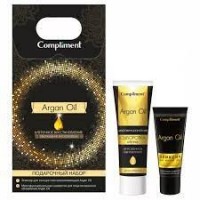 Ж набор "Compliment" Argan Oil №1241 (Эликсир д/контура глаз+Сыворотка д/лица).12 /647490: Цвет: https://www.brigplus.ru/catalog/katalog_po_proizvoditelyam/nabory_kosmetiki_parfyumerii_i_dr/zh_nabor_compliment_argan_oil_1241_eliksir_d_kontura_glaz_syvorotka_d_litsa_12_647490/
Способ применения: Наносить эликсир на очищенную кожу вокруг глаз легкими похлопывающими движениями до полного впитывания. Наносить небольшое количество сыворотки на предварительно очищенную кожу лица 1-2 раза в день до полного впитывания.
Омолаживающий Эликсир разработан специально для защиты нежной кожи вокруг глаз от негативного воздействия внешних факторов ,устраняет признаки старения. Кожа вокруг глаз становится более упругой и подтянутой. Высококонцентрированное средство с содержанием натурального масла Арганы повышает иммунитет, способствует процессу омоложения клеток, смягчает и питает кожу изнутри на протяжении всего дня. Масло помогает эффективно разглаживать кожу, способствует сохранению естественного гидролипидного слоя и освежает цвет. Восстанавливает липидную мантию кожи, которая повреждается в результате применения мыла, гелей и других моющих средств. Эликсир моментального действия восстановит кожу вокруг глаз буквально за одно применение. Легкая текстура быстро впитывается, способствует ликвидации тёмных кругов под глазами, снимает ощущение дискомфорта, расслабляет и успокаивает кожу век. Многофункциональная сыворотка на основе арганового масла активизирует клеточную энергию, интенсивно питает и поддерживает клеточный обмен. Дает мощный заряд увлажнения, насыщая кожу витаминами. Способствует регенерации и обновлению клеток, подтягивает и разглаживает кожу, восстанавливает упругость и эластичность. Концентрированная рецептура сыворотки дарит коже чувство обновления и свежести, уменьшая морщины и разглаживая рельеф.