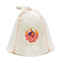 10.	Шапка для бани и сауны с вышивкой Sale СССР: 