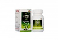 STRESS GUARD Capsules Baidyanath (Стресс Гард, защита от стресса, Байдьянатх), 60 капс: У нас Вы можете купить STRESS GUARD Capsules Baidyanath (Стресс Гард, защита от стресса, Байдьянатх), 60 капс по низкой цене, с доставкой по всей России. Артикул: 8904053224401 Наличие: Есть в наличии Производитель: Baidyanath

ОПИСАНИЕ ТОВАРА Стресс Гуард  - препарат, который рекомендуется людям, ведущим психически напряжённый образ жизни, работающим с компьютером или другой высокочастотной техникой, а также студентам и учащимся в период экзаменов и спортсменам при психоэмоциональных перегрузках во время соревнований и тренировок, требующих высокой координации движений и концентрации внимания. Эффективность препарата обуславливает его мощная растительная формула, включающая в себя "золотой" состав целебных растений для повышения умственной активности и нормализации настроения. Благодаря этому Стресс Гуард значительно приумножает умственную производительность , укрепляет нервные клетки, улучшает память, ускоряет мыслительные процессы, нормализует мозговое кровообращение и координирует работу центральной нервной системы в целом, Он также способствует здоровому сну, эффективен при частых головных и острых сердечных болях. Оказывает выраженный омолаживающий и тонизирующий эффект на ЦНС и улучшает состояние мозговых сосудов. Используется при слабости и тканевой недостаточности у детей, пожилых людей, у лиц, ослабленных хроническими болезнями, переутомлением, страдающих нервным истощением и бессонницей. Стресс Гард не снижает скорости реакции и поэтому безопасен для водителей автотранспорта. Препарат является полностью безопасным и натуральным продуктом без каких-либо синтетических добавок и консервантов. НАЗНАЧЕНИЕ Стресс, нервное истощение, депрессия, ухудшение памяти, период выздоровления, рассеянный склероз, болезнь Паркинсона, бессонница, головная боль, эпилепсия, судороги нервного происхождения, анемия, сниженный иммунитет. АКТИВНЫЕ ИНГРЕДИЕНТЫ Ашвагандха (Withania somnifera).Является прекрасным растительным средством для восстановления энергии организма при высоких нагрузках, а также активизации сексуального потенциала. Она насыщает организм необходимыми витаминами и микроэлементами, лечит невротические проявления, укрепляет сердечные мышцы. Нормализует сон и устраняет хроническую утомляемость. Используется как общеукрепляющее, антистрессовое, иммуностимулирующее, противовоспалительное средство. Брахми (Bakopa monnieri). Способствует повышению интеллекта, улучшению памяти, скорости реакции и мыслительных процессов. В целом растение полезно при любых нарушениях деятельности головного мозга. Его активно используют работники умственного труда, а также учащиеся. Пожилым людям, скорость мышления которых обычно замедляется, рекомендуется проходить курс приема Брахми раз в год. Помогает при склерозе и болезни Паркинсона, успокаивает детей, в том числе гиперактивных, не делая их заторможенными. Однако и у взрослых Брахми приводит в порядок нервную систему и помогает успокоиться, особенно в периоды стрессов. Возвращает здоровый сон и аппетит.Кроме того, улучшает обмен веществ, обладает охлаждающим, омолаживающим, жаропонижающим свойствами. Используется в Аюрведе при лечении ментальных расстройств, эпилепсии. Джатаманси (Nardotachys jatamansi). Применяется в аюрведе при заболеваниях центральной нервной системы, маниях, психозах, истерии, эпилепсии, психических расстройства, бессоннице и инфекционных состояниях. Снижает артериальное давление и эффективно используется при сердечной аритмии, является эффективным средством при мерцательной аритмии и фибрилляции. Успокаивающе влияет на нервную систему, но при этом не вызывает сонливости и апатии. Помогает вернуть уверенность в себе, способствует лучшему запоминанию информации и ускоряет мышление. ИНСТРУКЦИЯ ПО ПРИМЕНЕНИЮ По 1 капсуле в день короткими курсами 7 – 10 дней в месяц. Активность Стресс Гуард значительно возрастает в десятидневный период, начинающийся за 3 дня до полнолуния, поэтому принимать его лучше утром после сна и в полдень (с 12 до 14) или через 30 - 45 минут после обеда. СОСТАВ Ашвагандха (Withania somnifera) - 227.9 мг, Ашвагандха (Withania somnifera) - 201.9 мг, Брахми (Bakopa monnieri) - 52.9 мг, Джатаманси (Nardotachys jatamansi) - 17.3 мг. * мы стараемся предоставлять только актуальную информацию о продукции. Но иногда обновления могут появляться с задержкой. Дизайн упаковки может отличаться от представленного на сайте. ** не является лекарственным средством