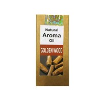 Natural Aroma Oil GOLDEN WOOD, Shri Chakra (Натуральное ароматическое масло ЗОЛОТОЙ ЛЕС, Шри Чакра), Индия, 10 мл.: 