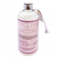 ALMOND & COCONUT MILK Shampoo for Sensitive Scalp Indian Khadi (Травяной шампунь Миндальное и кокосовое молоко, для чувствительной кожи головы, Индиан Кхади), 300 мл.: 