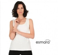 Женская майка Esmara: 95% хлопок 5% эластан

Производство Германия 

Ткань мягкая, приятная к телу. Удобная майка на каждый день. 
Размер: 48-50; 54-56