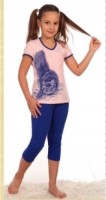 Костюм: Детский костюм- бриджи с футболкой. 

Трикотаж - кулирка.  100% хлопок 

Россия
Размер:128-134