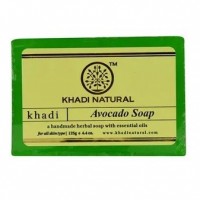 AVOCADO SOAP Handmade Herbal Soap With Essential Oils, Khadi Natural (АВОКАДО Мыло ручной работы с эфирными маслами, Кхади), 125 г.: 