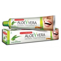 ALOE VERA Herbal toothpaste, K.P. Namboodiri's (Травяная зубная паста Алоэ (алое) Вера, К.П. Намбудирис), 100 г.: 