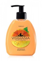 Витаминное жидкое мыло для рук «Манго и папайя» Vitamania: Цвет: https://faberlic.com/index.php?option=com_catalog&view=goods&id=1001468981544&idcategory=1001160020187&Itemid=2075&orderid=1001603492416&lang=ru
Вес: 312 г , Объём: 300 мл. Vitamania – это вкусно, ярко, витаминно! Это заряд энергии для вашей кожи и отличного настроения – для вас! Витаминное жидкое мыло для рук «Манго и папайя» поможет настроиться на волну яркости и беззаботного лета. Мягко очищает кожу, не пересушивая ее Создает нежную воздушную пену Экзотический аромат манго и папайи          Декларация о соответствии Срок годности: 24 месяца с даты изготовления, указанной на упаковке Изготовлено по заказу АО «Фаберлик», Россия, Москва, ул. Никопольская, 4 Страна производства: Россия