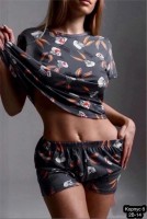 : Цвет: https://vk.com/photo-211100476_457256002
Пижамы очень хорошого качества , приятные к телу. . Порадуйте себя или своих близких Шорты + футболка. .