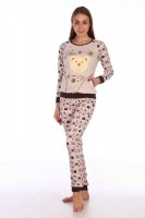 Пижама Мишка С-71: Состав:  Интерлок (100% хлопок)
Комфортная, привлекательная женская пижама .