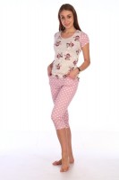 Пижама  С-73 Горох: Состав:  Интерлок (100% хлопок)
Комфортная, привлекательная женская пижама .