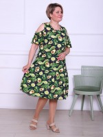 Платье Тропиканка Авокадо-2: Состав:  Кулирка (100% хлопок)
