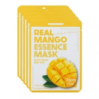Маска тканевая для лица с экстрактом манго - упаковка 10 штук: Маска с экстрактом манго насыщает витаминами и увлажняет кожу. Экстракт плодов манго восстанавливает липидный баланс кожи и предотвращает потерю влаги, смягчает, придает коже гладкость и бархатистость