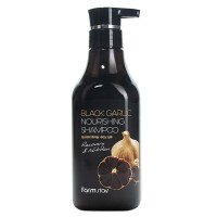 Шампунь питательный с экстрактом черного чеснока - Black garlic nourishing shampoo, 530мл: Шампунь с экстрактом черного чеснока помогает сделать волосы здоровыми, питает и восстанавливает их изнутри. Экстракт чеснока стимулирует рост волос и благотворно влияет на кожу головы. Экстракты хауттюйнии мелколистной и зеленого чая оздоравливают кожу головы и восстанавливают блеск и густоту волос