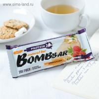 BOMBBAR протеиновый батончик 60 гр (малиновый чизкейк): 
