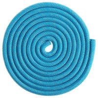 Скакалка для гимнастики утяжелённая с люрексом, 3 м, цвет голубой: 