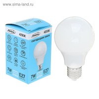 Лампа светодиодная Luazon Е27 7W 4200К AL радиатор: 