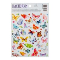 Бумажные наклейки «Бабочки», 11 х 16 см 10 шт: 