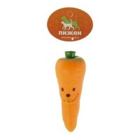 Игрушка пищащая "Морковка", 12 см: 