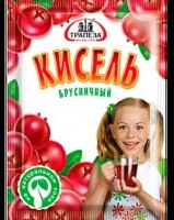 Кисель "Брусника" 100г "Трапеза": 