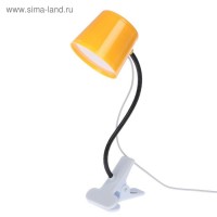 Лампа на прищепке 5xLED "Абажур" USB желтый 6,7x7,7x36 см: 