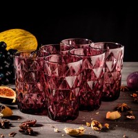 Набор стаканов Magistro «Круиз», 350 мл, 6 шт, цвет розовый: 