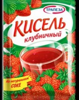 Кисель "Клубника" 100г "Трапеза": 