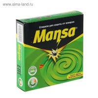 Спирали от комаров Mansa «Зелёный жасмин», 10 шт: 