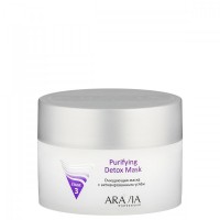 Маска очищающая с активированным углём Purifying Detox Mask, 150 мл, ARAVIA Professional: Натуральная порошкообразная очищающая маска для всех типов кожи с эффектом детоксикации. Сочетание активированного угля, натуральной белой и голубой глины, обеспечивает адсорбцию излишков кожного сала и продуктов метаболизма, не нарушает липидный барьер. Маска глубоко очищает и сужает поры, способствует выведению токсинов из кожи. Комфортная в нанесении маска оказывает расслабляющее действие на мышцы лица. Обладает тонизирующим, освежающим и осветляющим действием, выравнивает тон кожи.

Состав: каолин, иллитовая глина, активированный уголь, карбонат кальция, крахмал, бентонитовая глина, салициловая кислота, рисовая пудра

Результат: глубокое очищение кожи. Повышает эластичность и упругость кожи, моделирует овал лица, сглаживает неровности и морщинки.