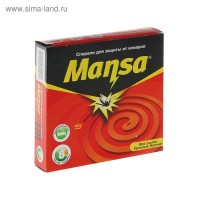 Спирали от комаров Mansa «Красный жасмин», 10 шт: 