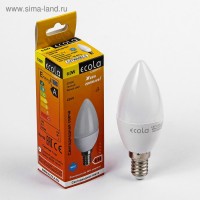 Лампа светодиодная Ecola Light, С37, E14, 6,0 Вт, 2700K, 220 В, свеча 100x37: 