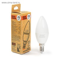 Лампа светодиодная "ВАША ЛАМПА", С37, Е14, 7.5 Вт, 4000 K: 