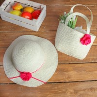 Набор сумочка и шляпка с цветком р-р 50-52 см, цвет белый: 