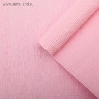 Креп для цветов простой, цвет светло-розовый, 0,5 х 2,5 м: 