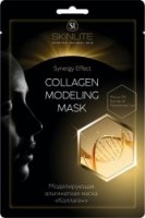 Skinlite Моделирующая альгинатная маска "Коллаген" sl-288, 50г+4г: Моделирующая альгинатная маска "Коллаген" специально разработана для ухода за увядающей кожей с явными признаками старения. Применение маски способствует увлажнению, питанию и восстановлению кожи, укрепляет, повышает ее упругость, препятствует увяданию, моделирует овала лица, разглаживает морщины, уменьшает поры, повышает тонус и эластичность кожи. Маска восполняет запасы Коллагена в коже. В результате кожа подтягивается, становится более упругой, мелкие морщины разглаживаются.
 Активные компоненты: Альгинат натрия, гидролизованный Коллаген, гиалуроновая кислота, пантенол, экстракты ацеролы, шалфея, лаванды, розмарина, ромашки аптечной, лемонграсса, розы, гамамелиса вирджинского, экстракт ледяного гриба, витамины А, В1,В2, В3, В5, Н, В7,С,Е