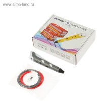 3D ручка Myriwell RP-100A, ABS, серая (+ пластик, 3 цвета): 