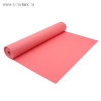 Коврик для йоги173х61х0,3 см, цвет розовый: 