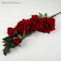 Цветы искусственные "Куст красных роз" 12*100 см: 