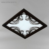 Светильник настенно-потолочный "Алетта" 3 лампы E27 60Вт коричневый 40х40х9 см.: 