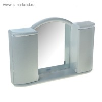 Шкафчик зеркальный для ванной комнаты "Арго", цвет белый мрамор: 