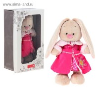 Мягкая игрушка «Зайка Ми» в платье и розовой дублёнке: 