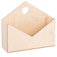 Ящик‒конверт № 1 натур, 20,5 х 18 х 6 см: 