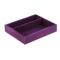 Коробка для цветов и макарунас фиолетовая, 25.5 х 20 х 4.5 см: 